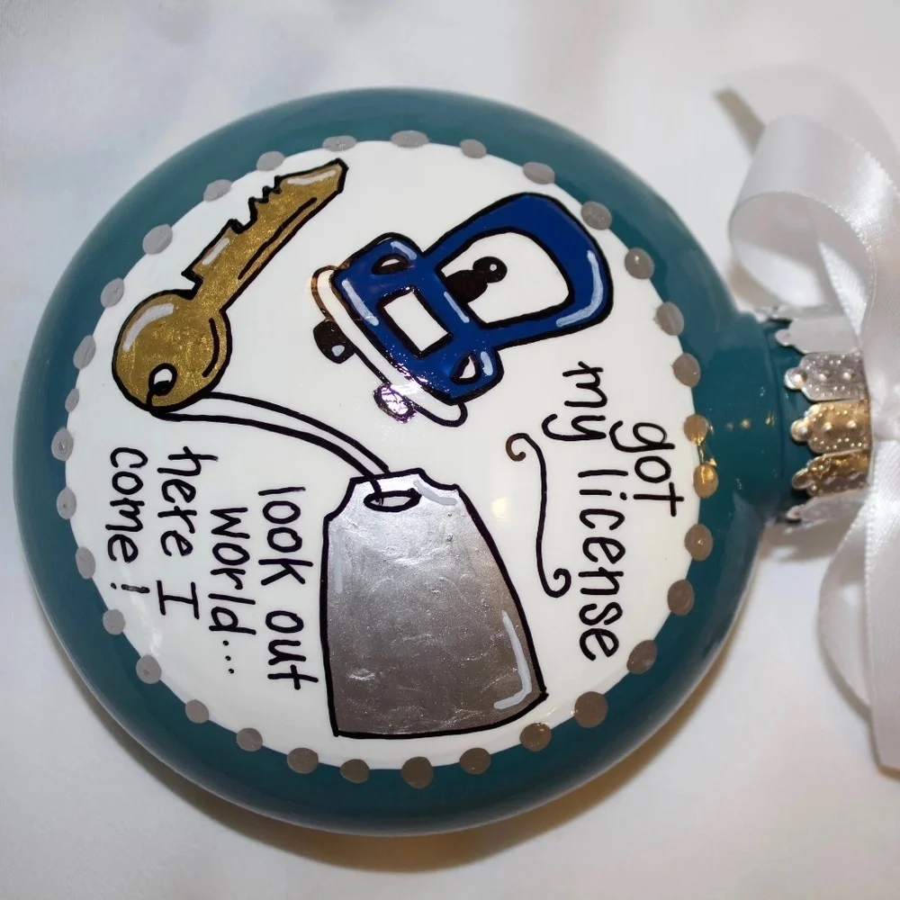Keys to Freedom: Personalized Driver's License Ornament 🚗✨Handmade Custom Gift